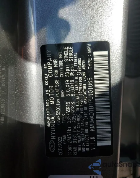 2023 Genesis Gv70 Base from USA, damaged, VIN KMUMADTB1PU101065